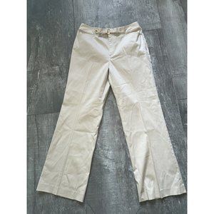Lauren Ralph Lauren Cream Wide-Leg Pants